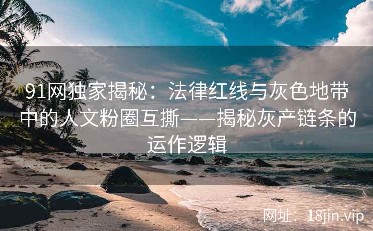 91网独家揭秘：法律红线与灰色地带中的人文粉圈互撕——揭秘灰产链条的运作逻辑