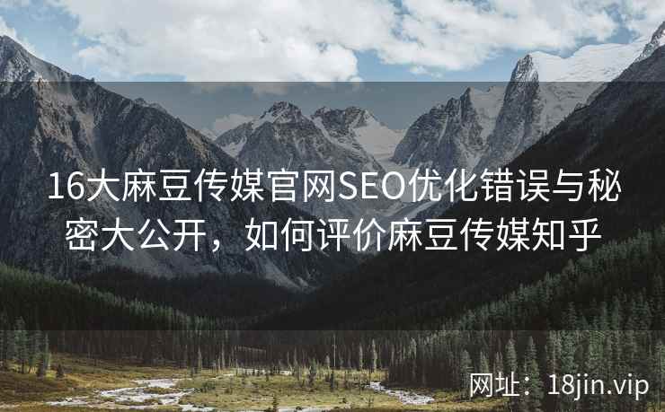 16大麻豆传媒官网SEO优化错误与秘密大公开，如何评价麻豆传媒知乎