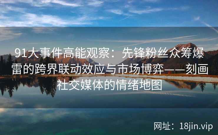 91大事件高能观察：先锋粉丝众筹爆雷的跨界联动效应与市场博弈——刻画社交媒体的情绪地图