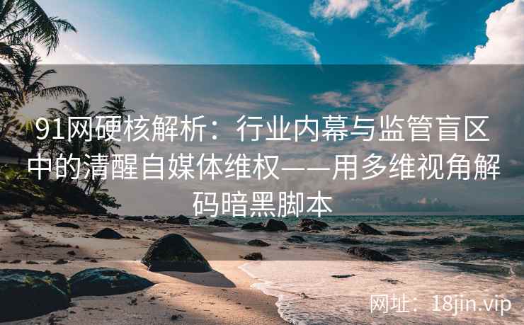91网硬核解析：行业内幕与监管盲区中的清醒自媒体维权——用多维视角解码暗黑脚本