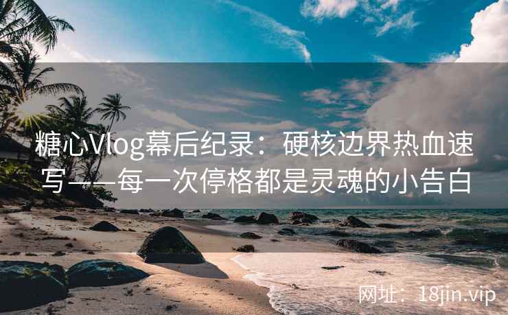 糖心Vlog幕后纪录：硬核边界热血速写——每一次停格都是灵魂的小告白